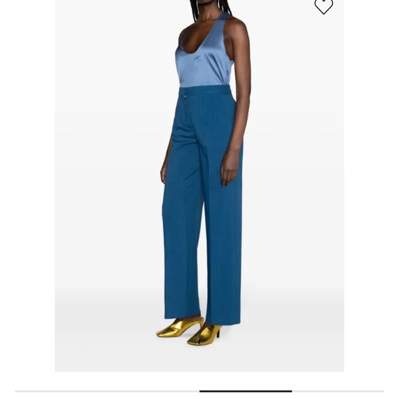 Tory Burch Teal Wide-Leg Pants size 2